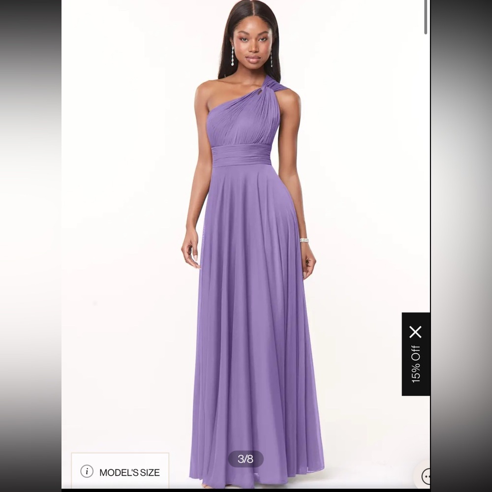 Azazie One-Shoulder Purple Dress